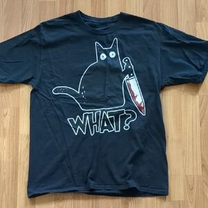 Black Cat Graphic T-Shirt